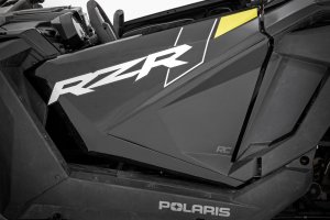 Polaris RZR PRO XP Orange Madness LE Lower Door Insert - Rough Country - Polypropylene Injection Panels - Flat Black - 2020